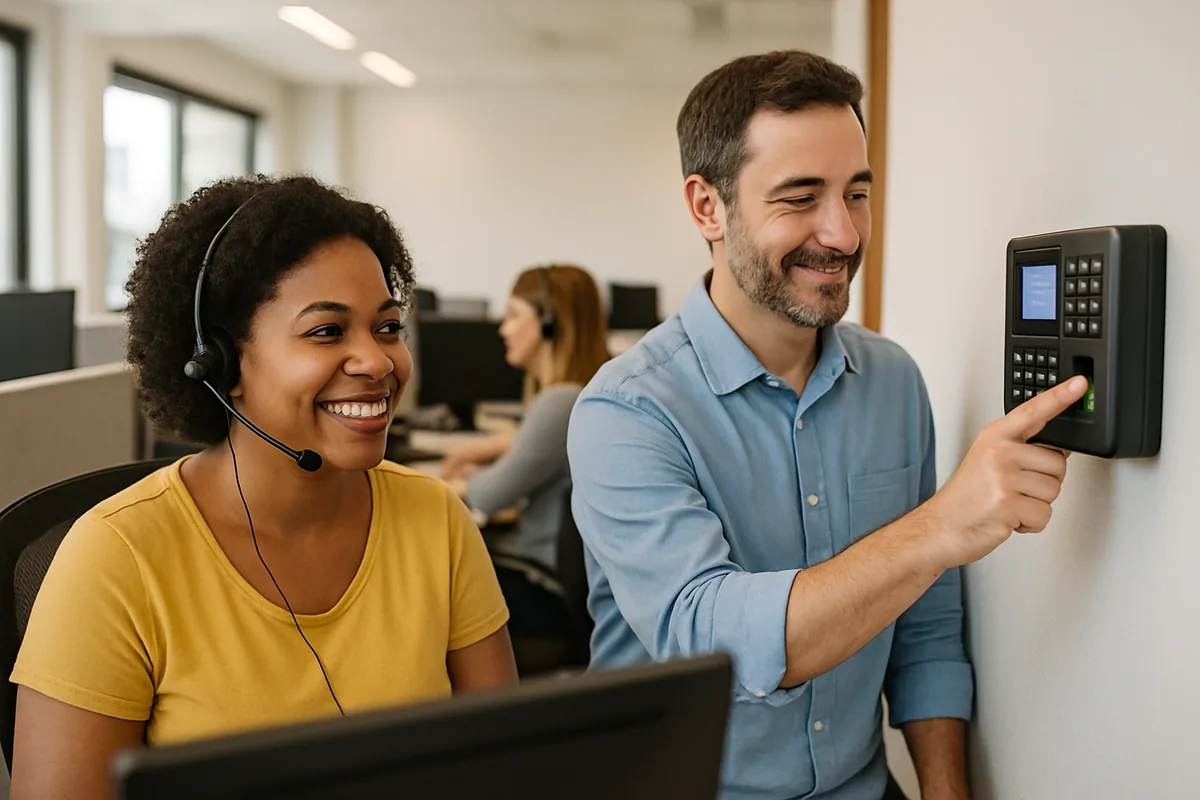 Controle de ponto para call center